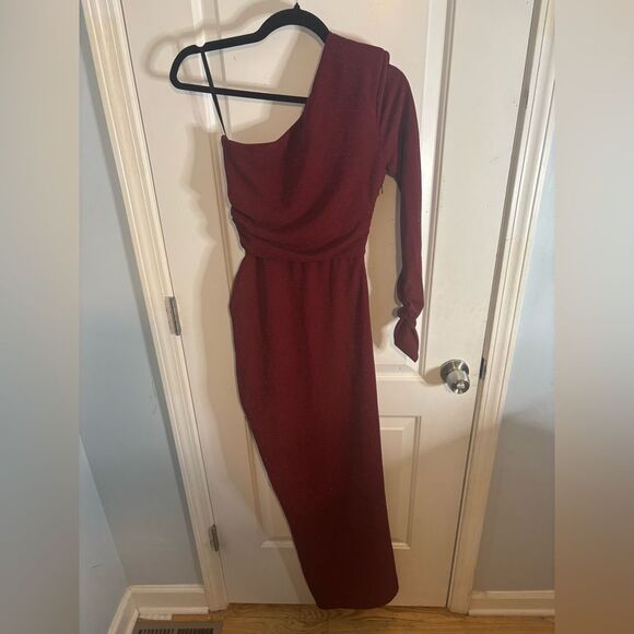 Michael Costello x REVOLVE Gilly Maxi Dress in Dark Red size xs NWOT - Picture 6 of 6